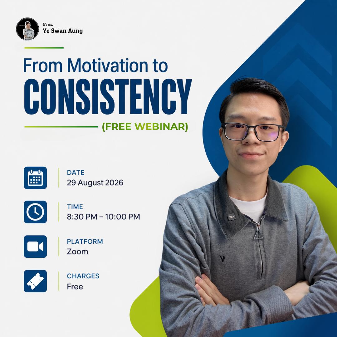 From Motivation to Consistency webinar poster